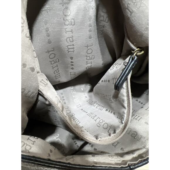 Margot Natalie Soft Fold Over Leather Crossbody Shoulder Bag Purse Hobo Handbag - Picture 12 of 15